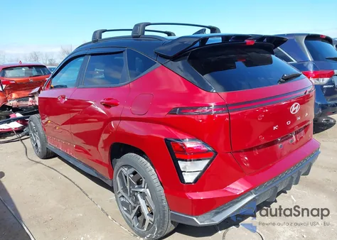 2025 Hyundai Kona N Line из США, поврежденный, VIN KM8HACA37SU210452